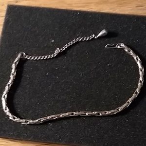 Silver necklace costume jewelry